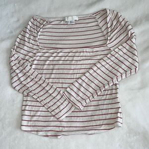 COOPERATIVE striped off the shoulder half sleeve !